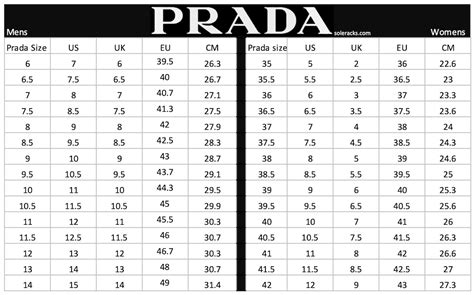 prada size chart mens shoes|prada shoe size conversion chart.